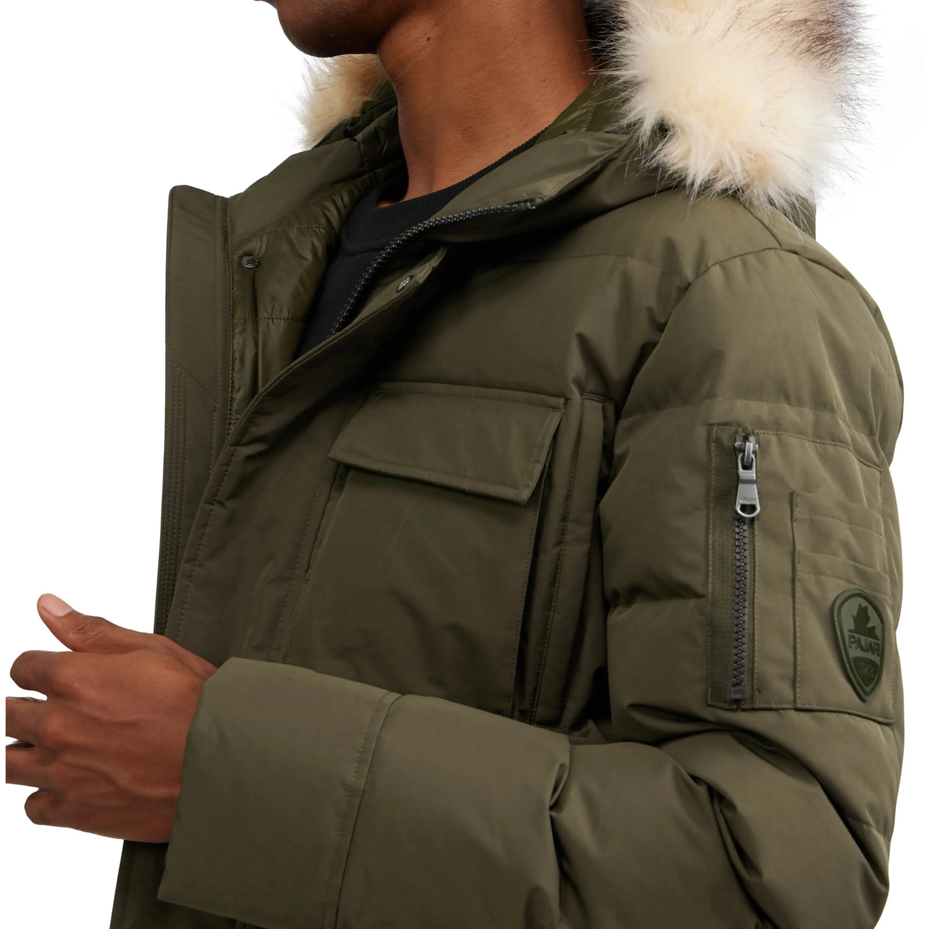 Pajar Men's Hamilton Channel Quilted Fixed Hood Parka