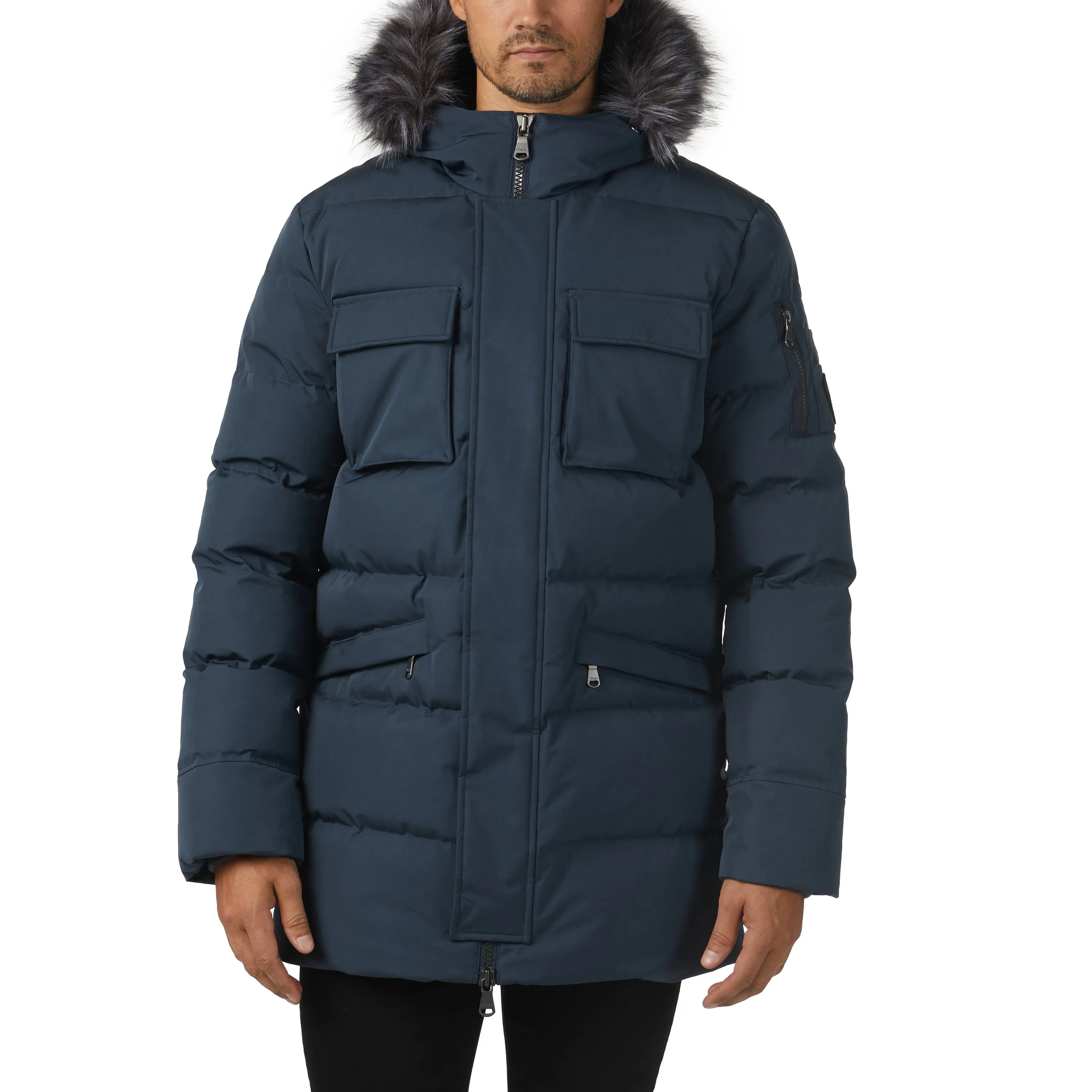Pajar Men's Hamilton Channel Quilted Fixed Hood Parka