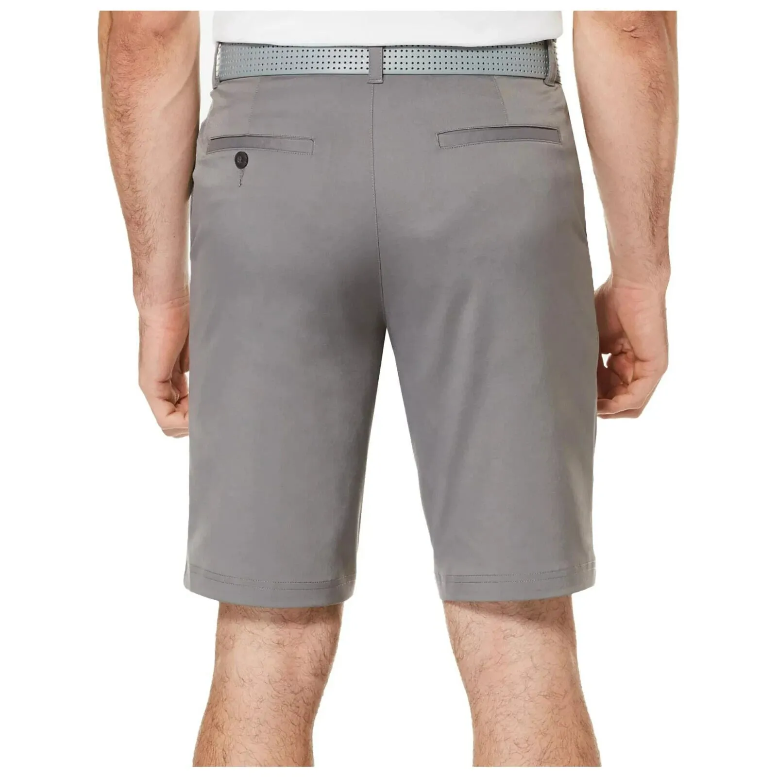 PGA Tour PVBS7087MM Golf Shorts Men's Quiet Shade Polyester Flat Front MCAA13