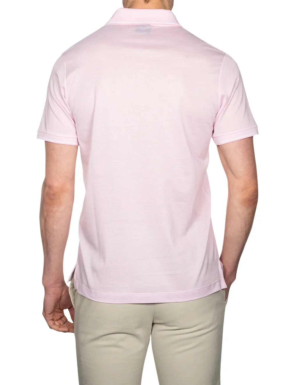 Piqu�� Tech Polo Pink