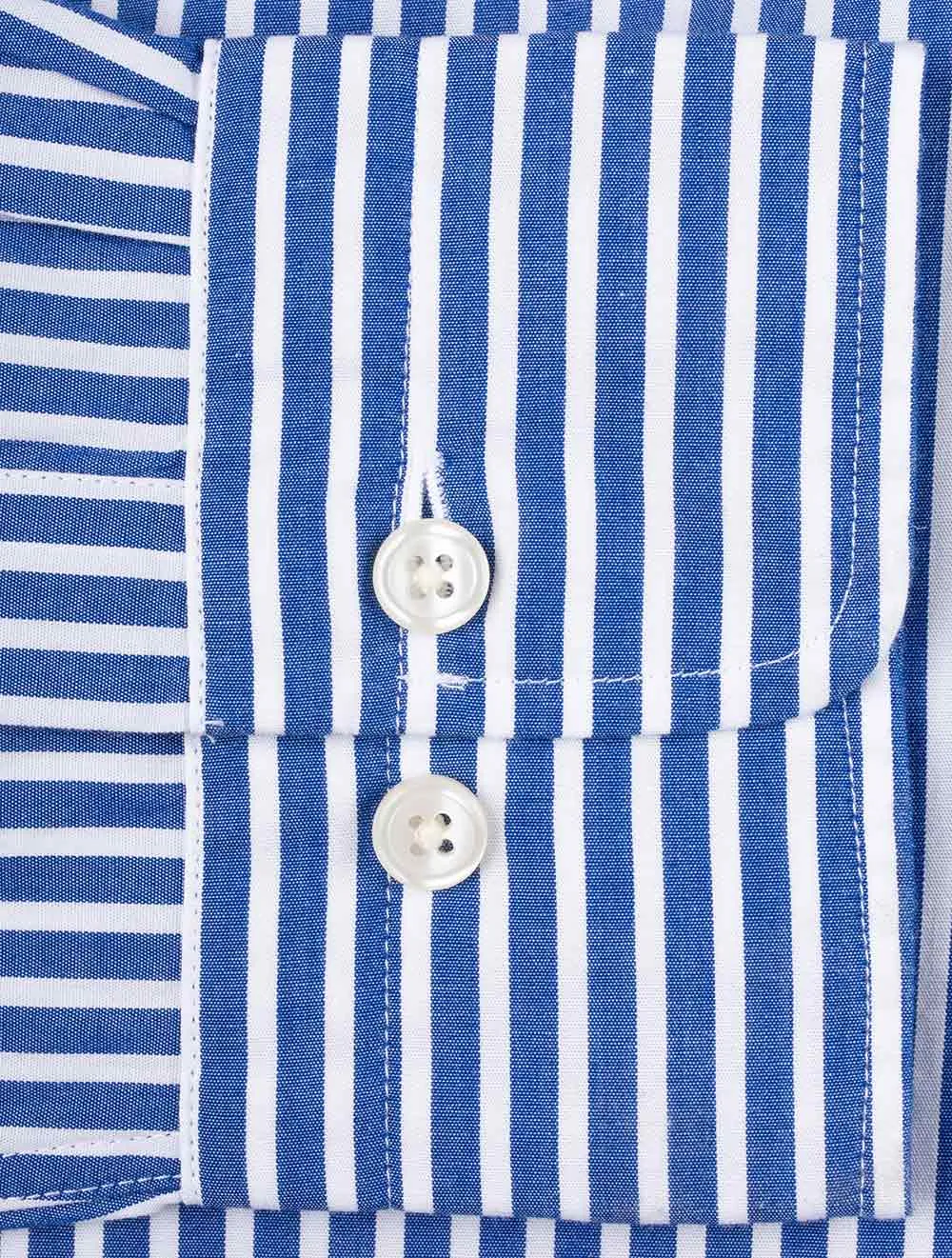 Poplin Stripe Regular Fit Shirt College Blue