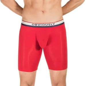 Primeman 9 Inch Leg Boxer Brief In Red