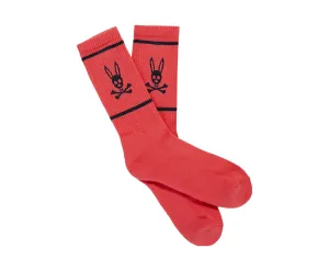 Psycho Bunny Rose Quartz/Black Men's Crew Socks B6F456S1PB-RSQ