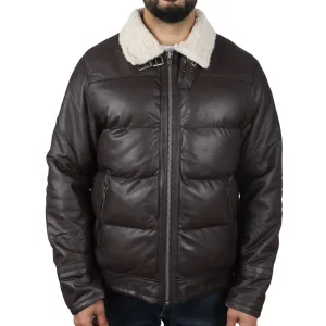 Puffer Quilted Aviator Bomber Jacket