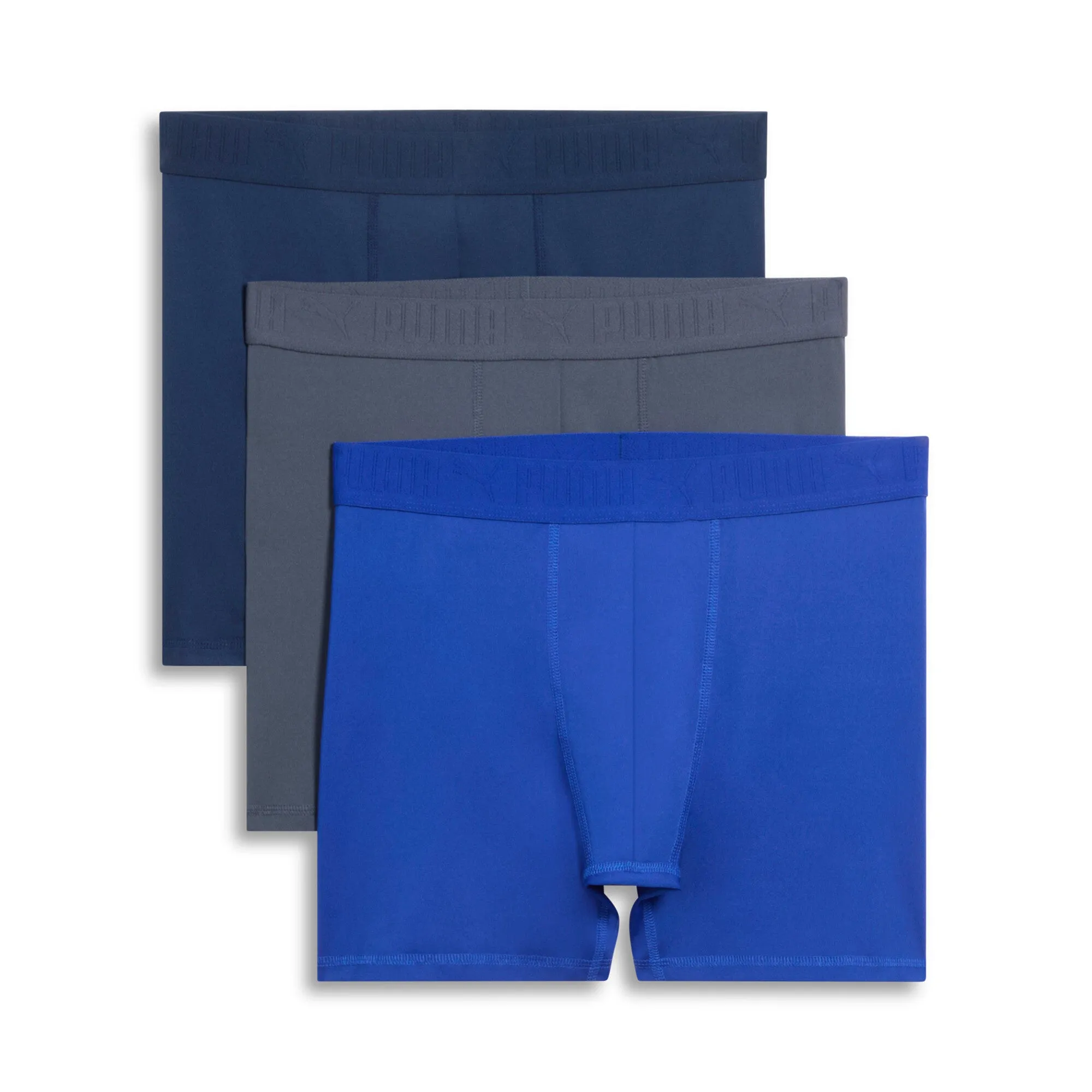 PUMA Men's Athletic Fit Boxer Briefs (3 Pack)