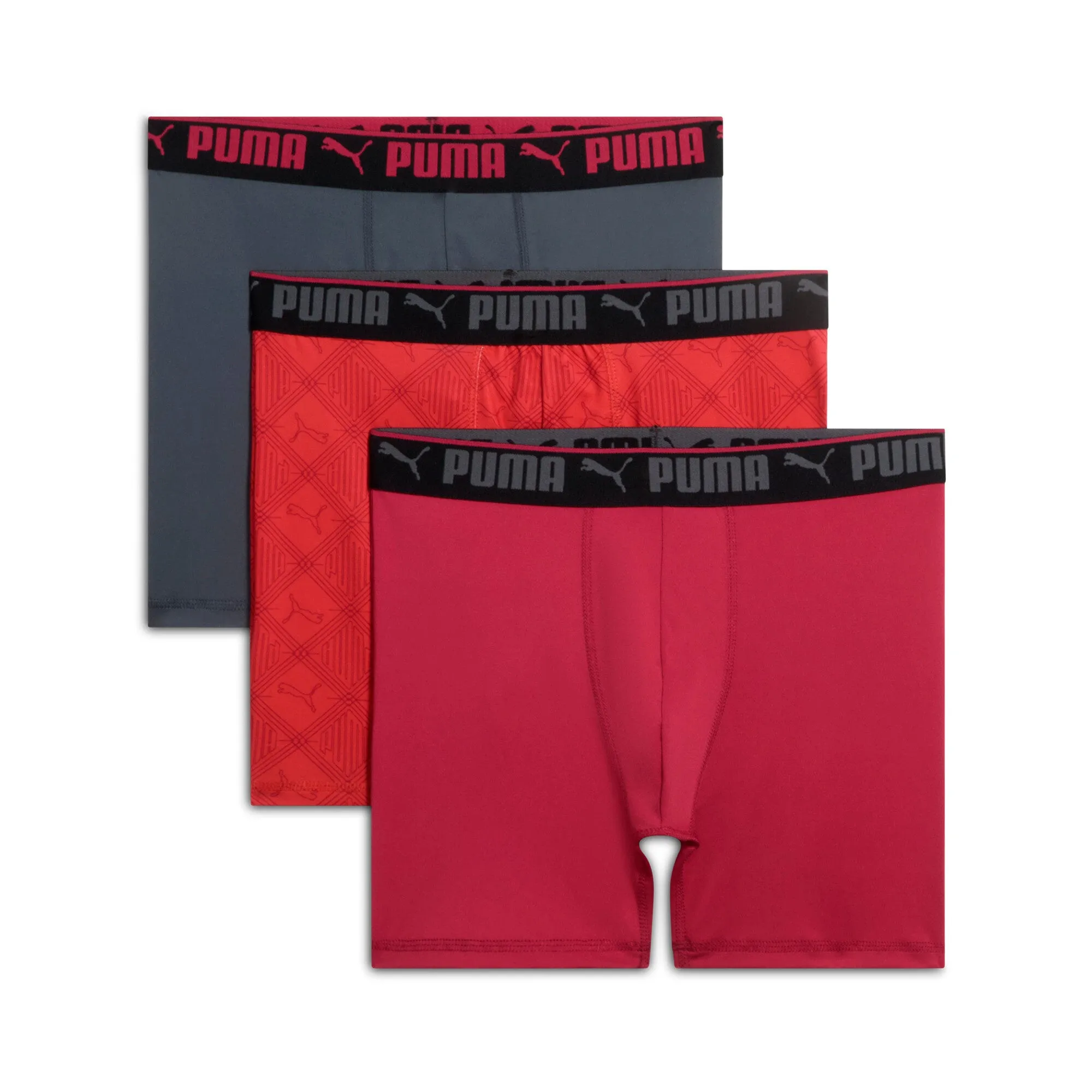 PUMA Men's Boxer Briefs (3 Pack)