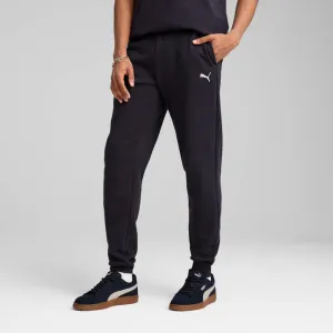 PUMA MEN'S ESSENTIALS FLEECE NAVY TRACKPANTS