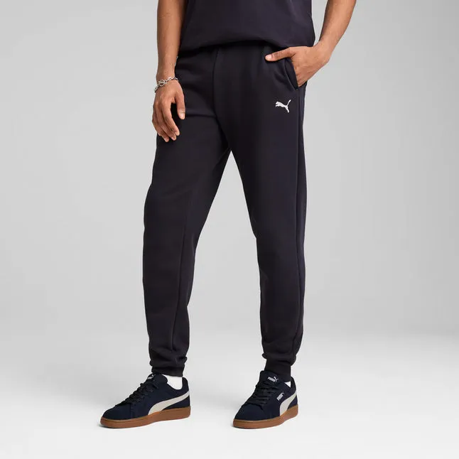PUMA MEN'S ESSENTIALS FLEECE NAVY TRACKPANTS
