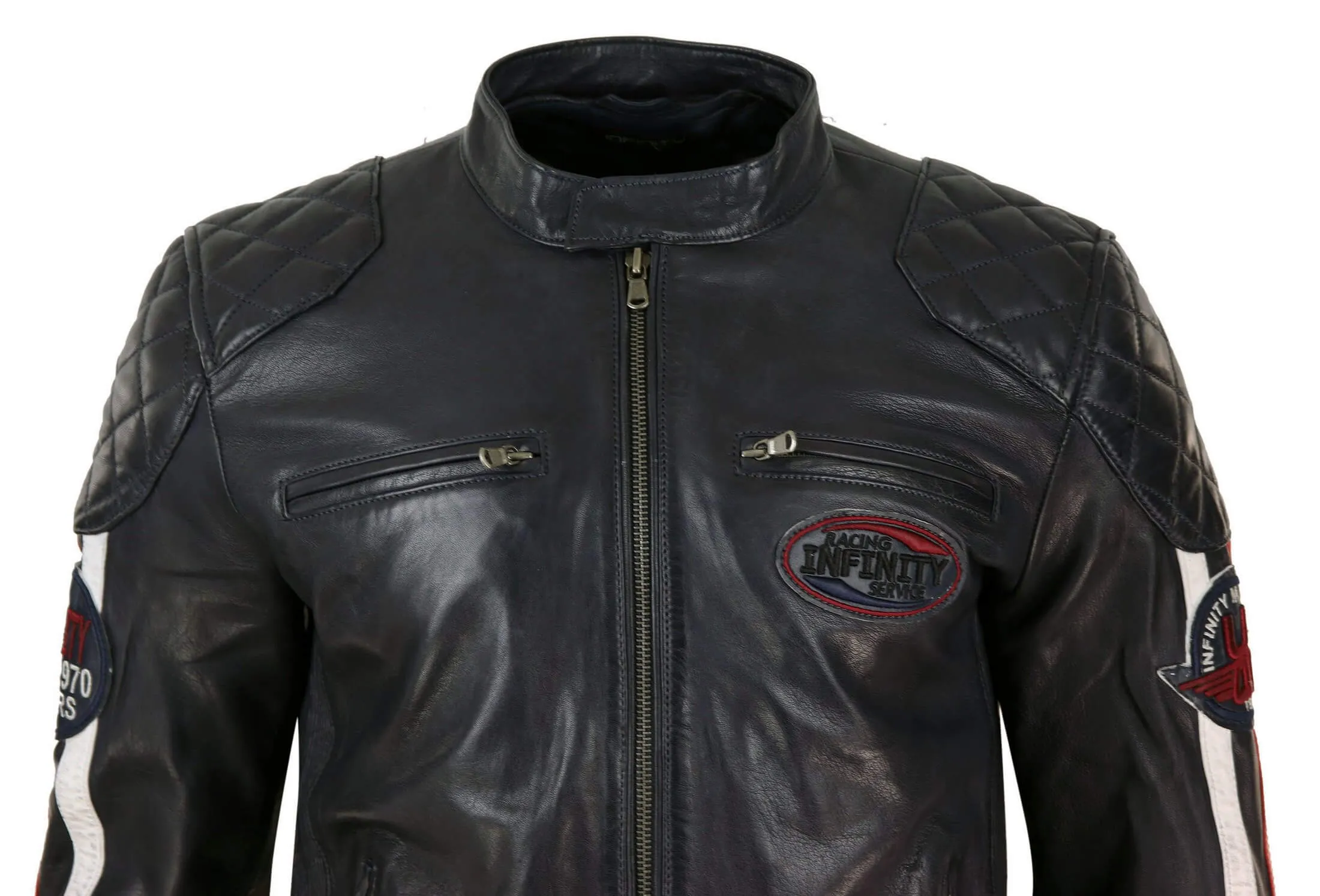 Racing Jacket With Striped Sleeves