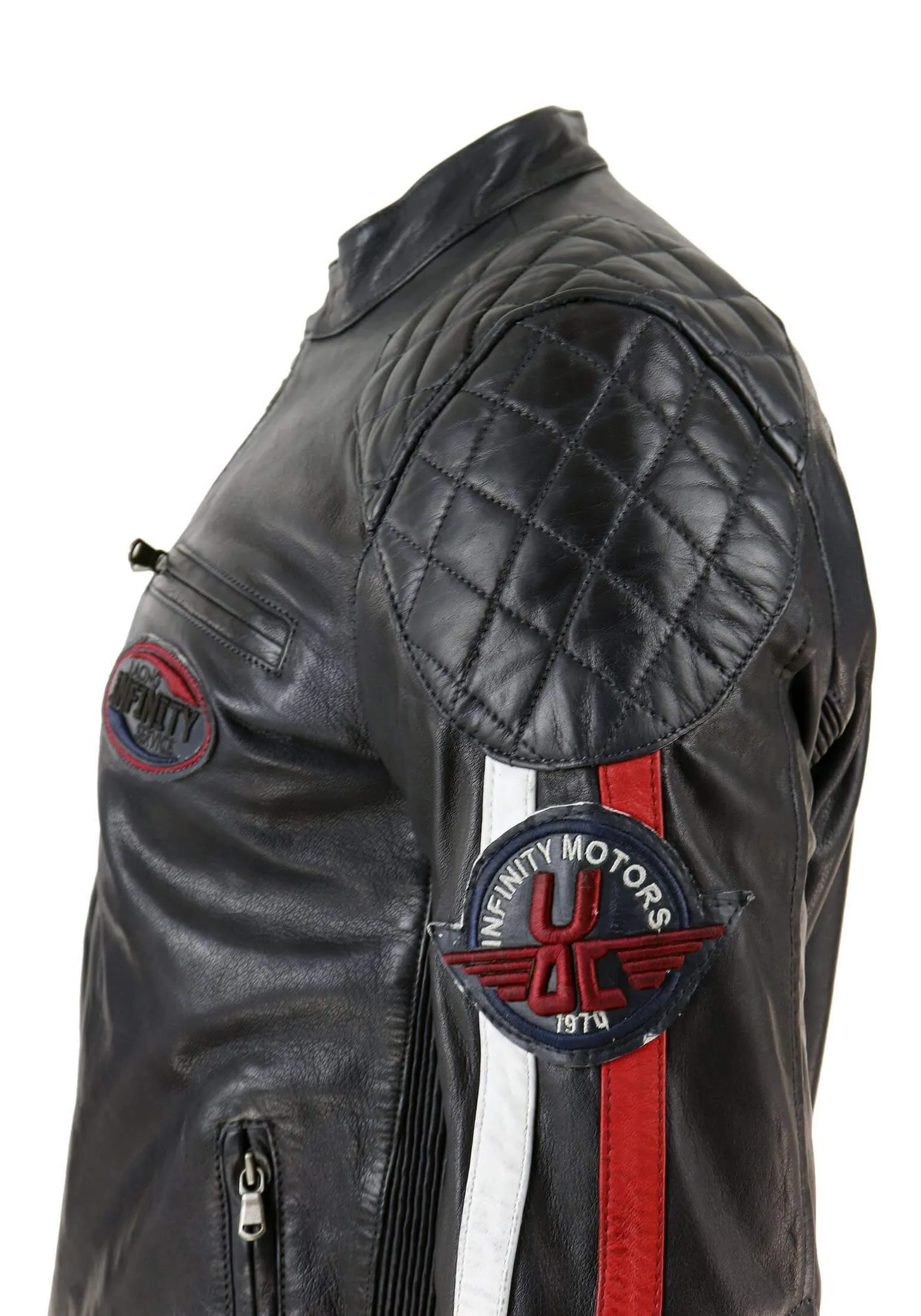 Racing Jacket With Striped Sleeves