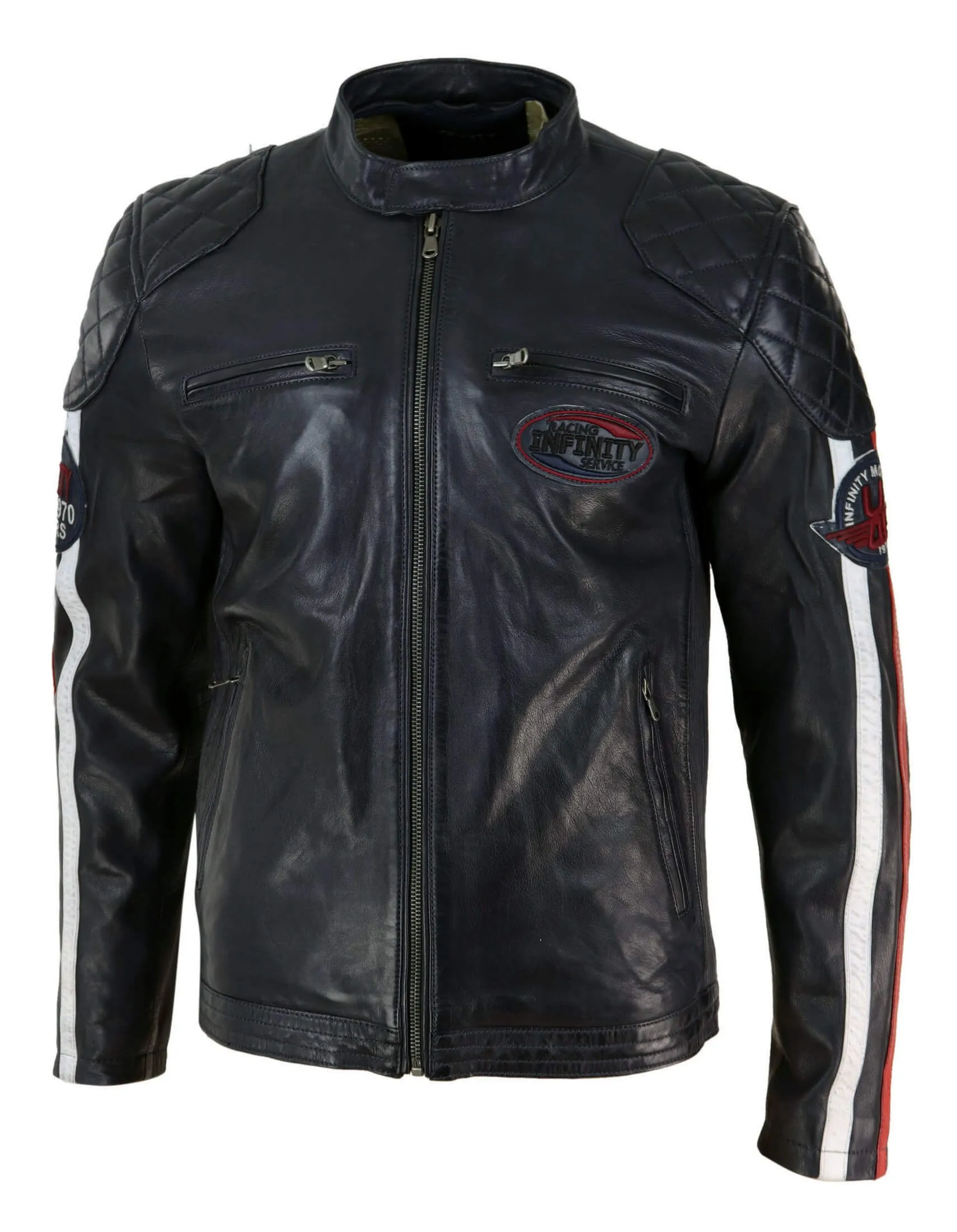 Racing Jacket With Striped Sleeves