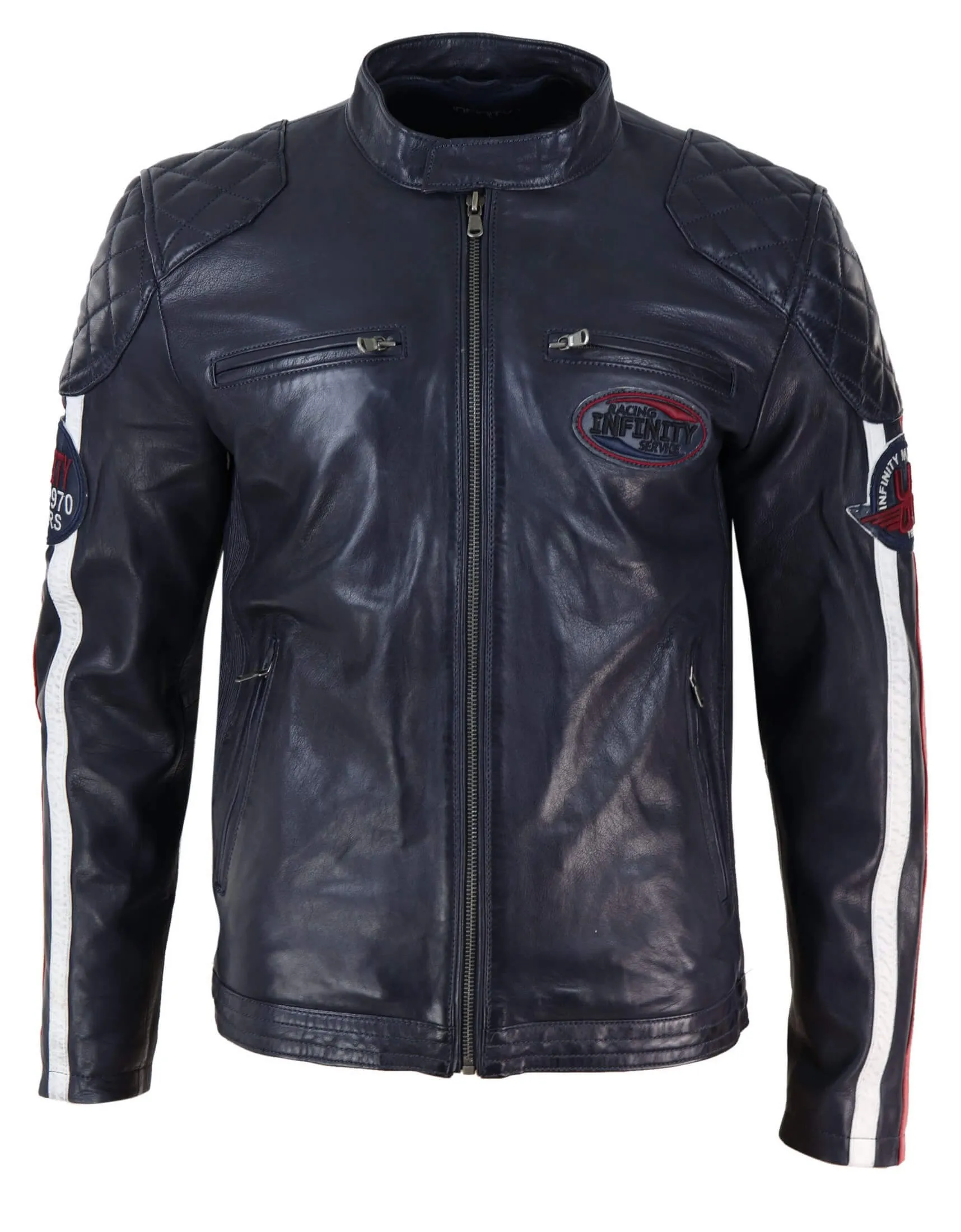 Racing Jacket With Striped Sleeves