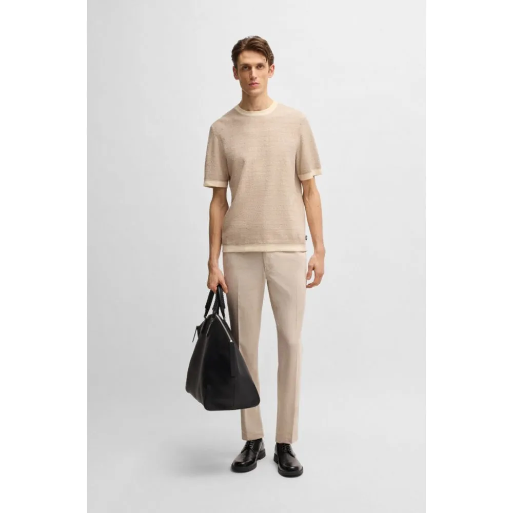 Relaxed-fit jacquard-knit T-shirt