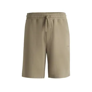 Relaxed-fit shorts in cotton terry with logo print