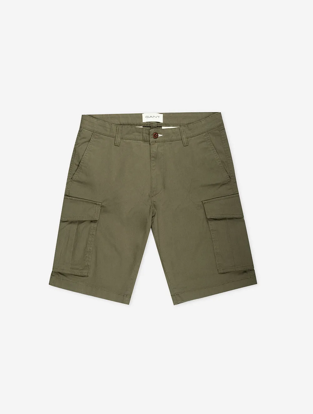 Relaxed Fit Twill Cargo Shorts Juniper Green