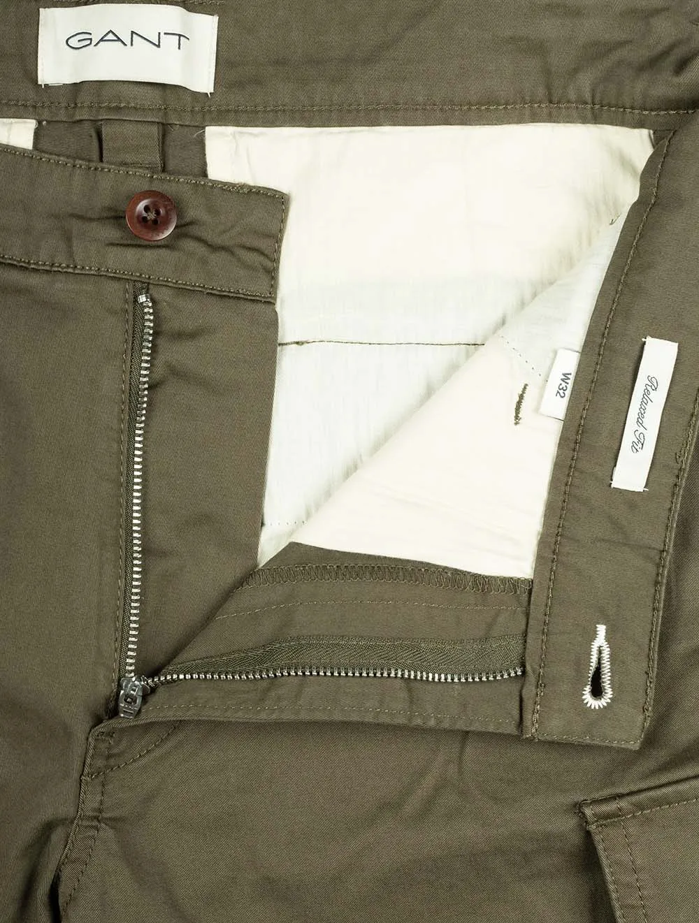 Relaxed Fit Twill Cargo Shorts Juniper Green