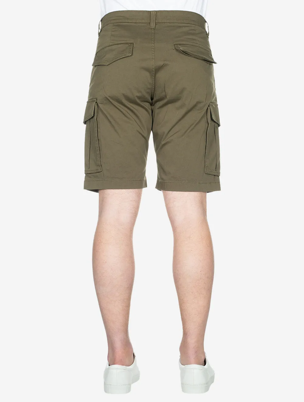 Relaxed Fit Twill Cargo Shorts Juniper Green