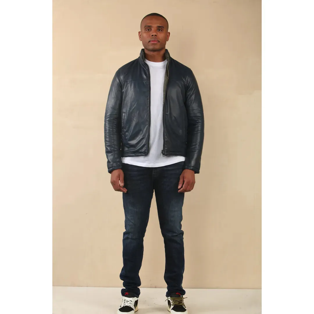 Reversible Quilted Leather Jacket