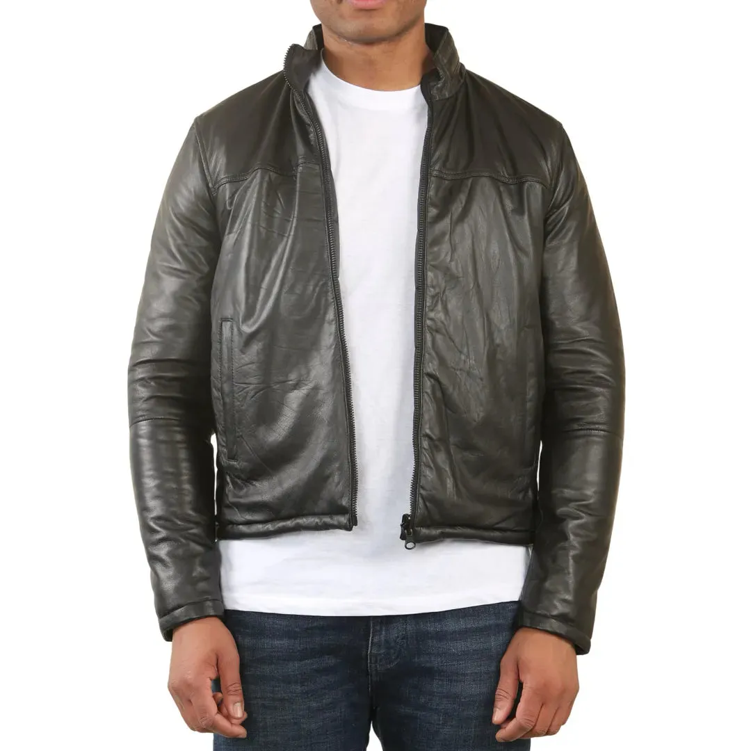Reversible Quilted Leather Jacket