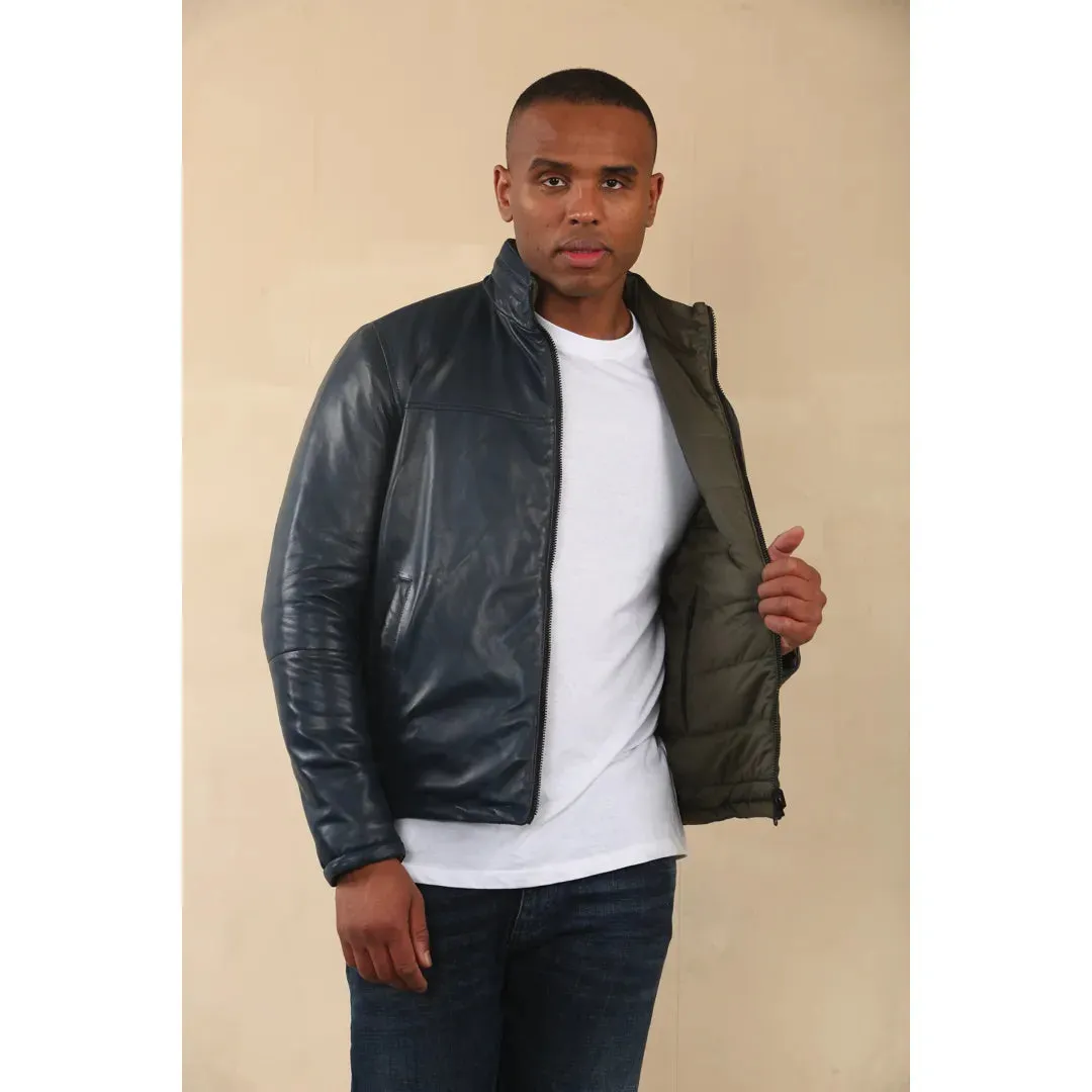 Reversible Quilted Leather Jacket