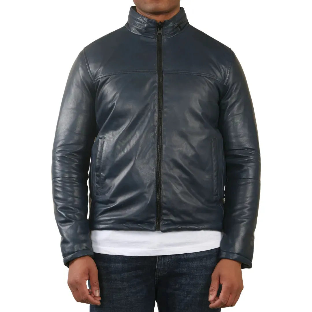 Reversible Quilted Leather Jacket
