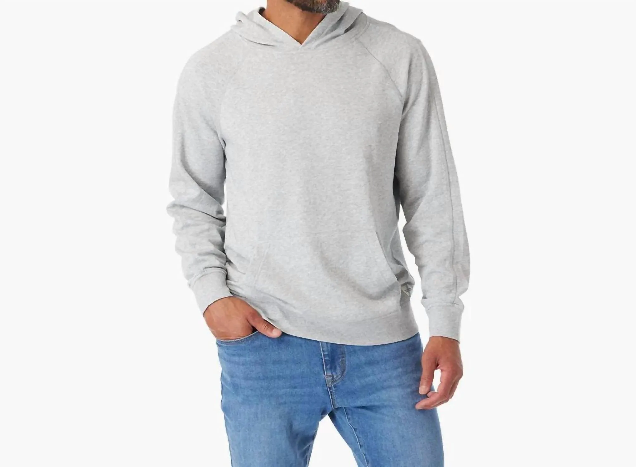 Saltaire Hoodie In Heather Grey