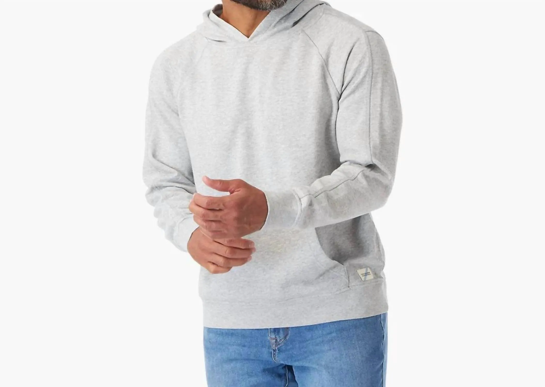 Saltaire Hoodie In Heather Grey