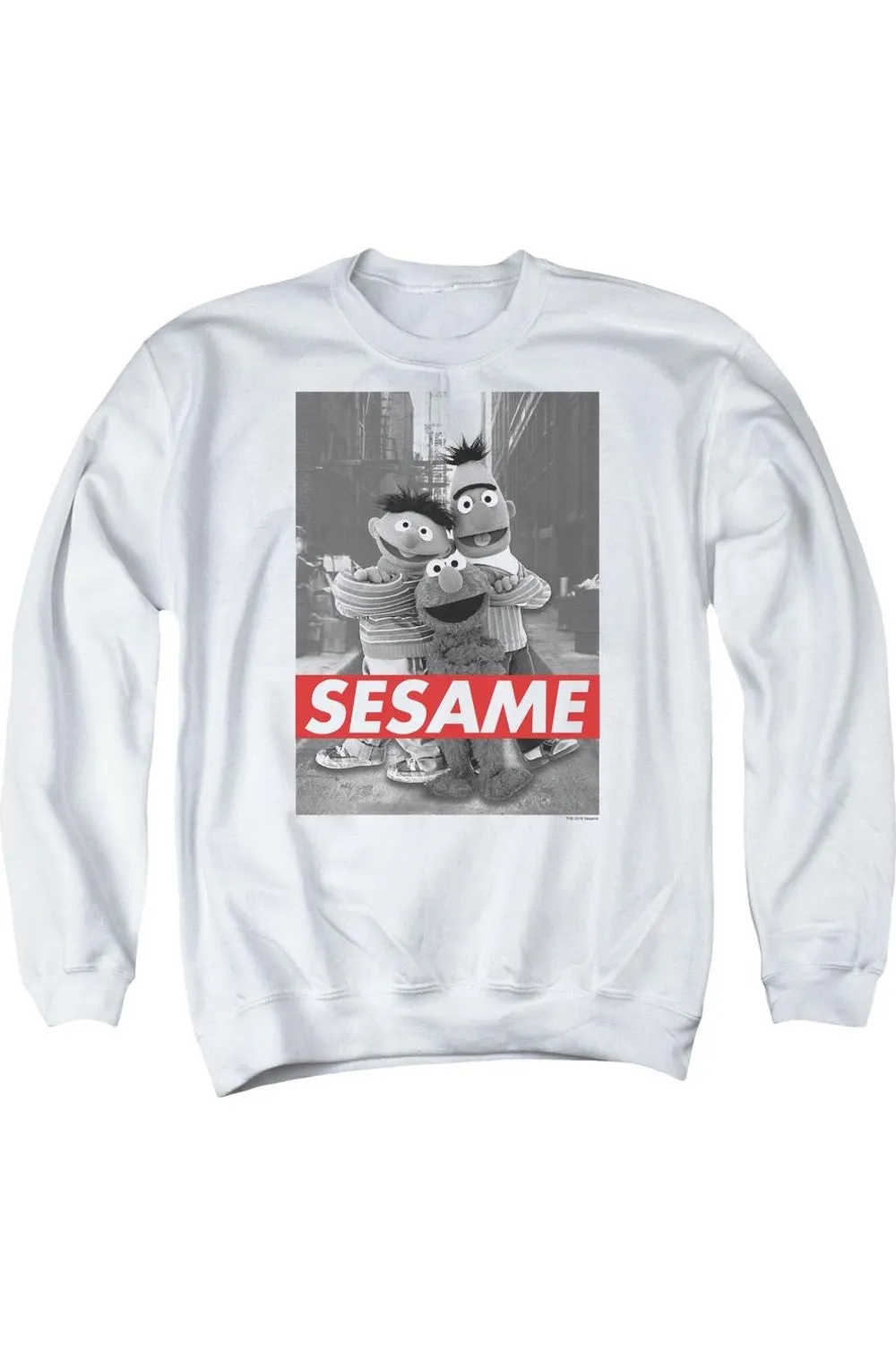 Sesame Street Sesame Adult Crewneck Sweatshirt