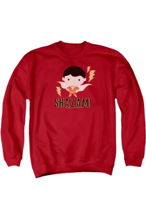 Shazam Movie Shazam Chibi Adult Crewneck Sweatshirt