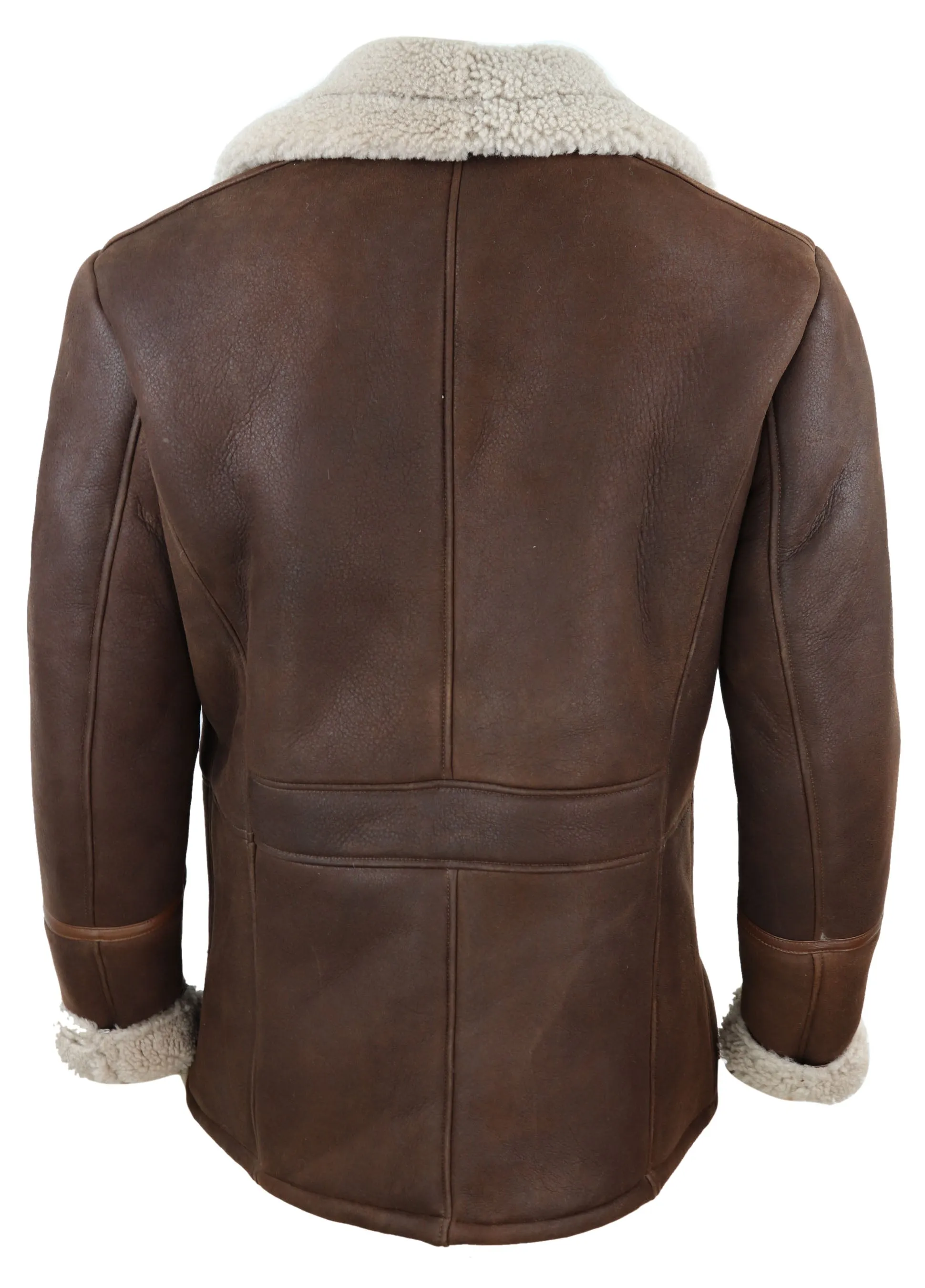 Sheepskin Buttoned Winter Coat