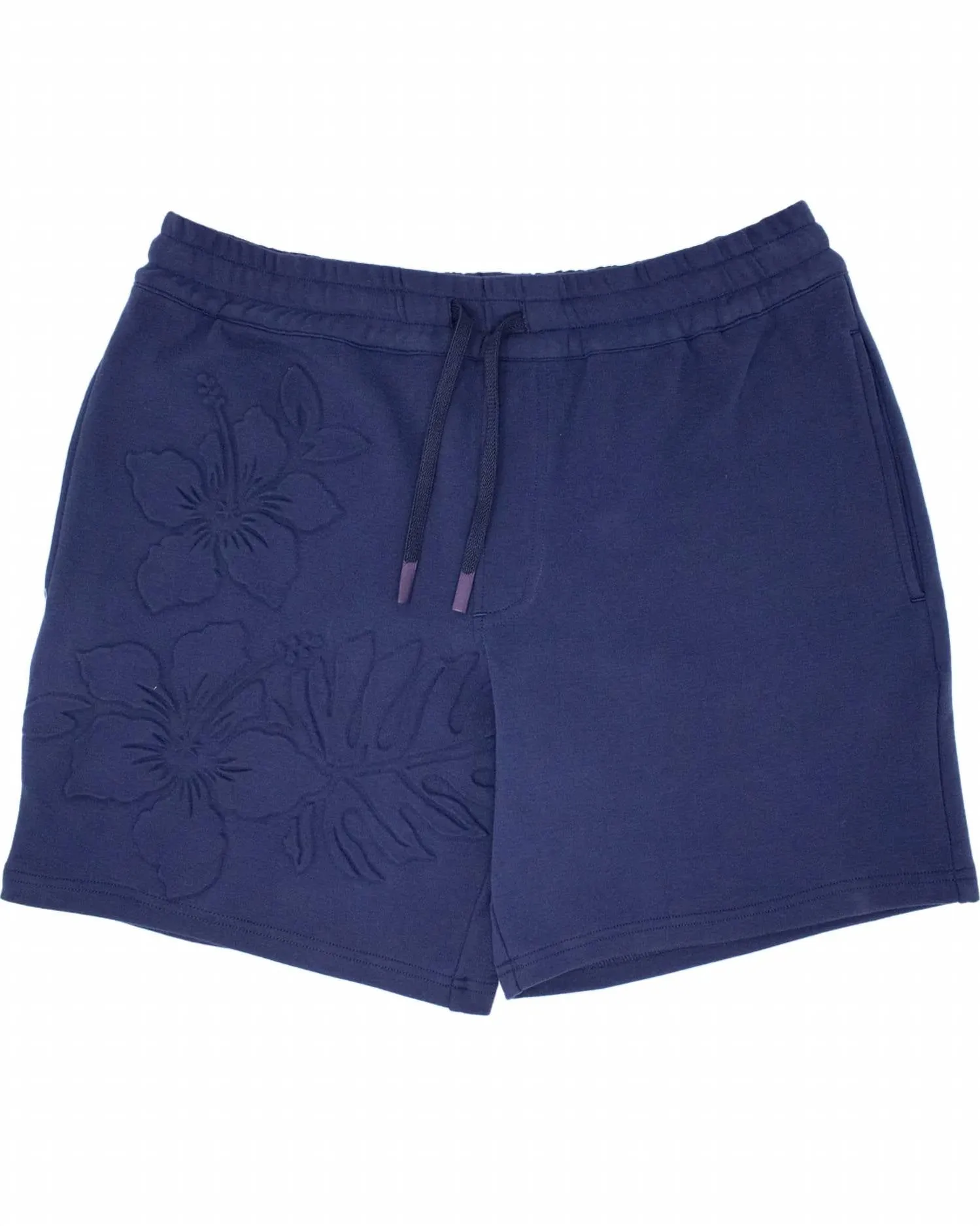 Silus Embossed Interlock Shorts In Navy