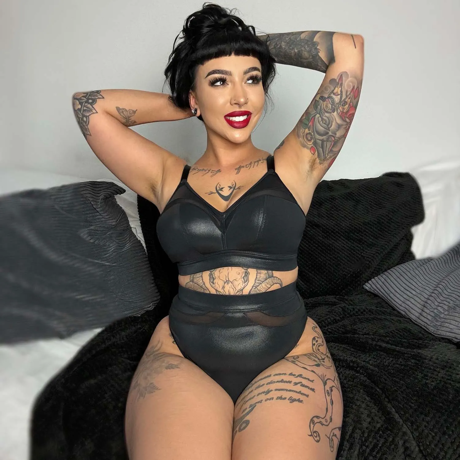 Siren Faux Leather Full Panties