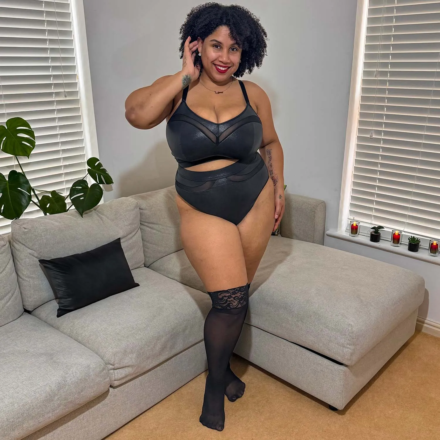 Siren Faux Leather Full Panties