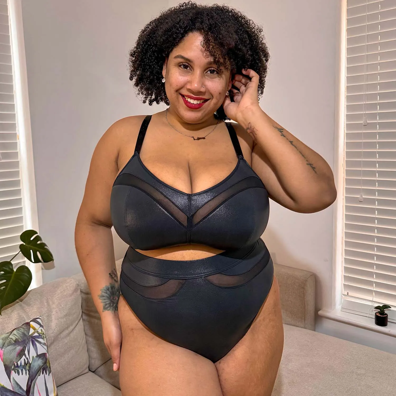 Siren Faux Leather Full Panties