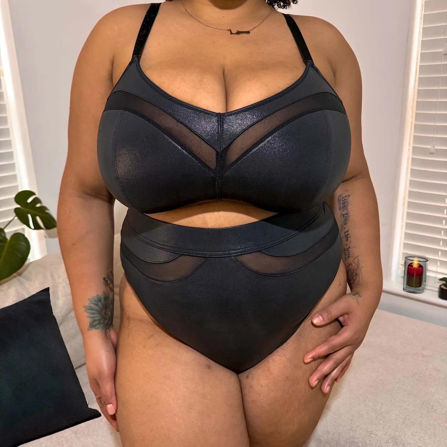 Siren Faux Leather Full Panties
