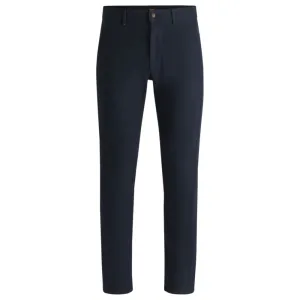 Slim-fit chinos in structured comfort-stretch cotton