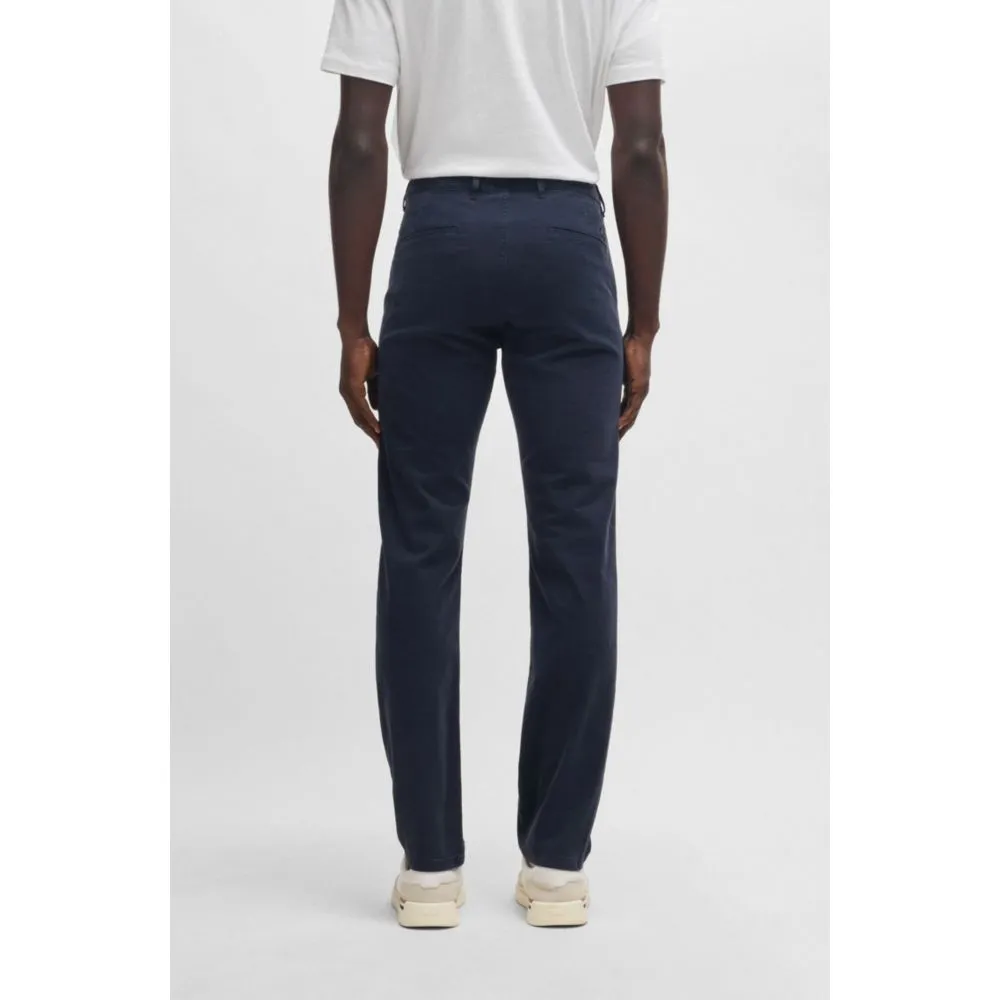 Slim-fit chinos in structured comfort-stretch cotton