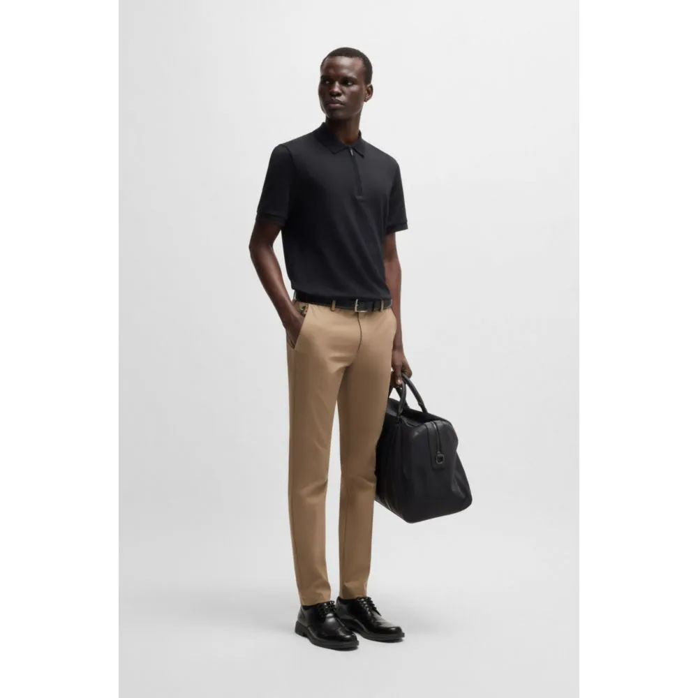 Slim-fit trousers in stretch cotton