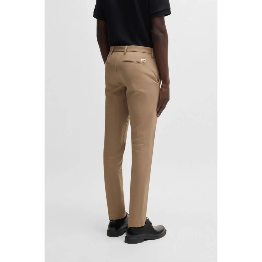 Slim-fit trousers in stretch cotton