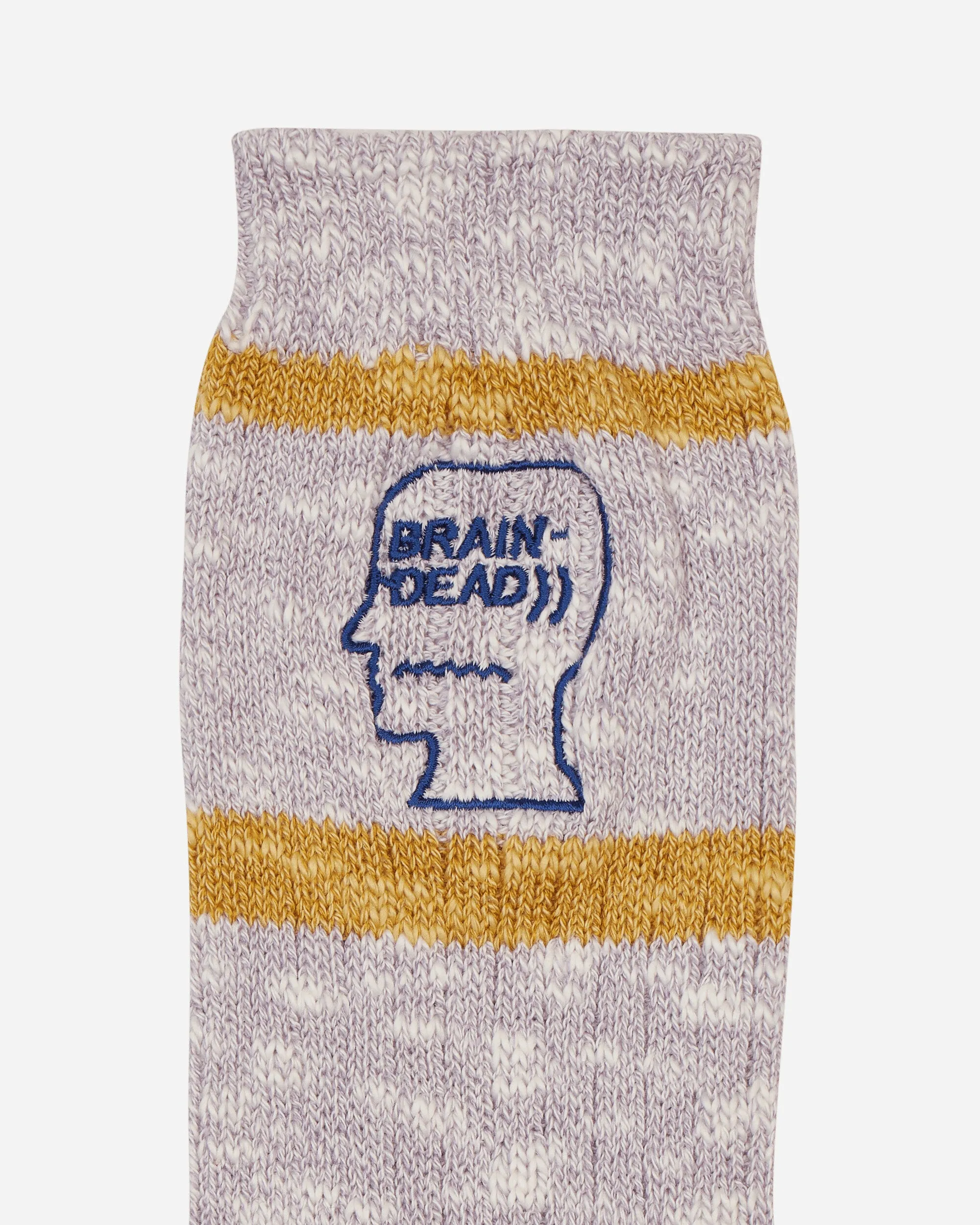 Slub 2 Stripes Crew Socks Light Blue
