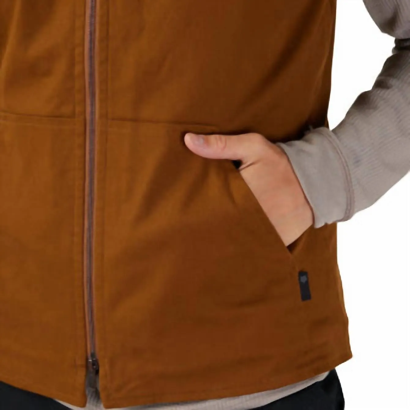 Source Sherpa Vest In Brown