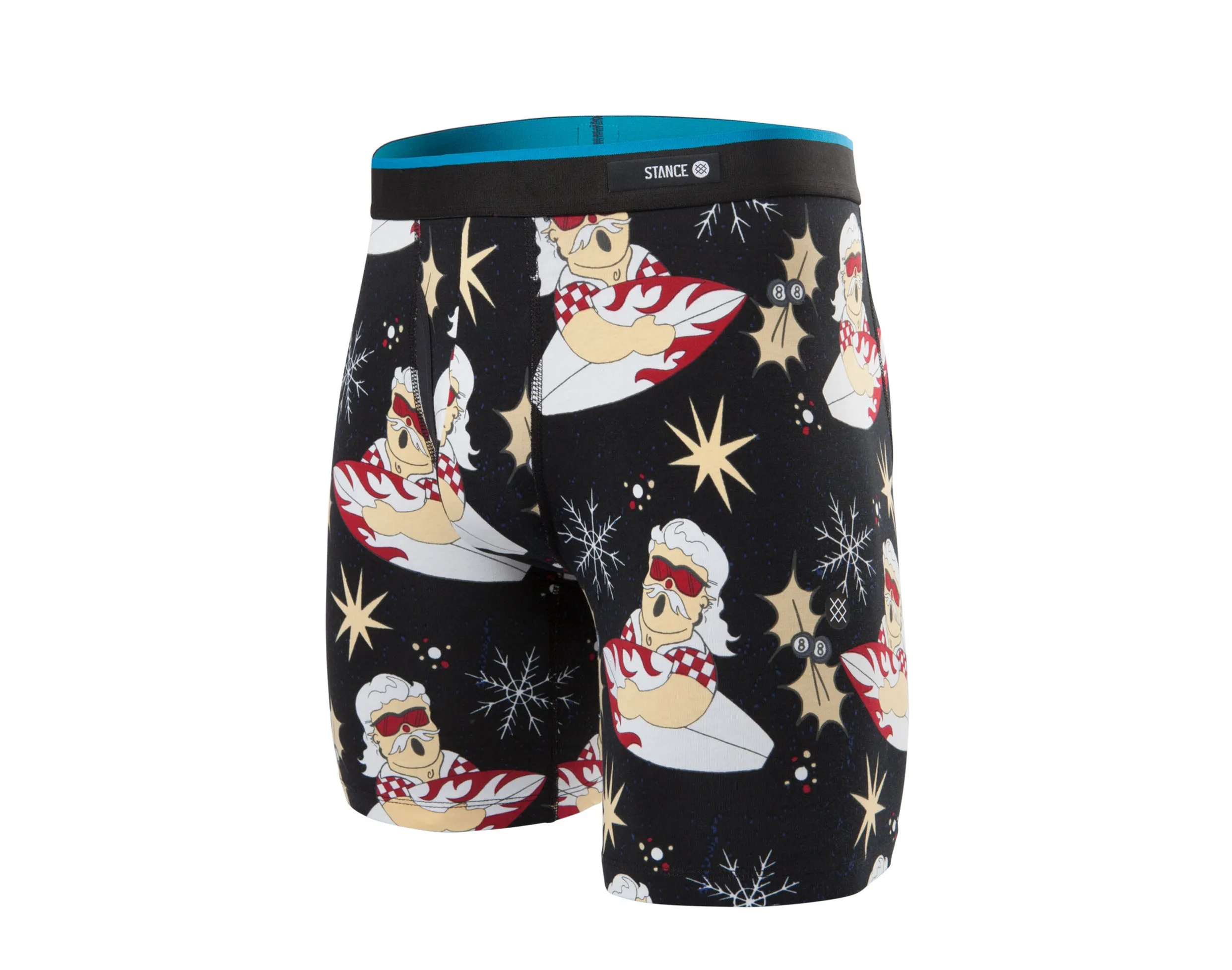 Stance Boxer Briefs Surfin Santa BB Black/Red Men's Underwear M802D19SUR-BLK