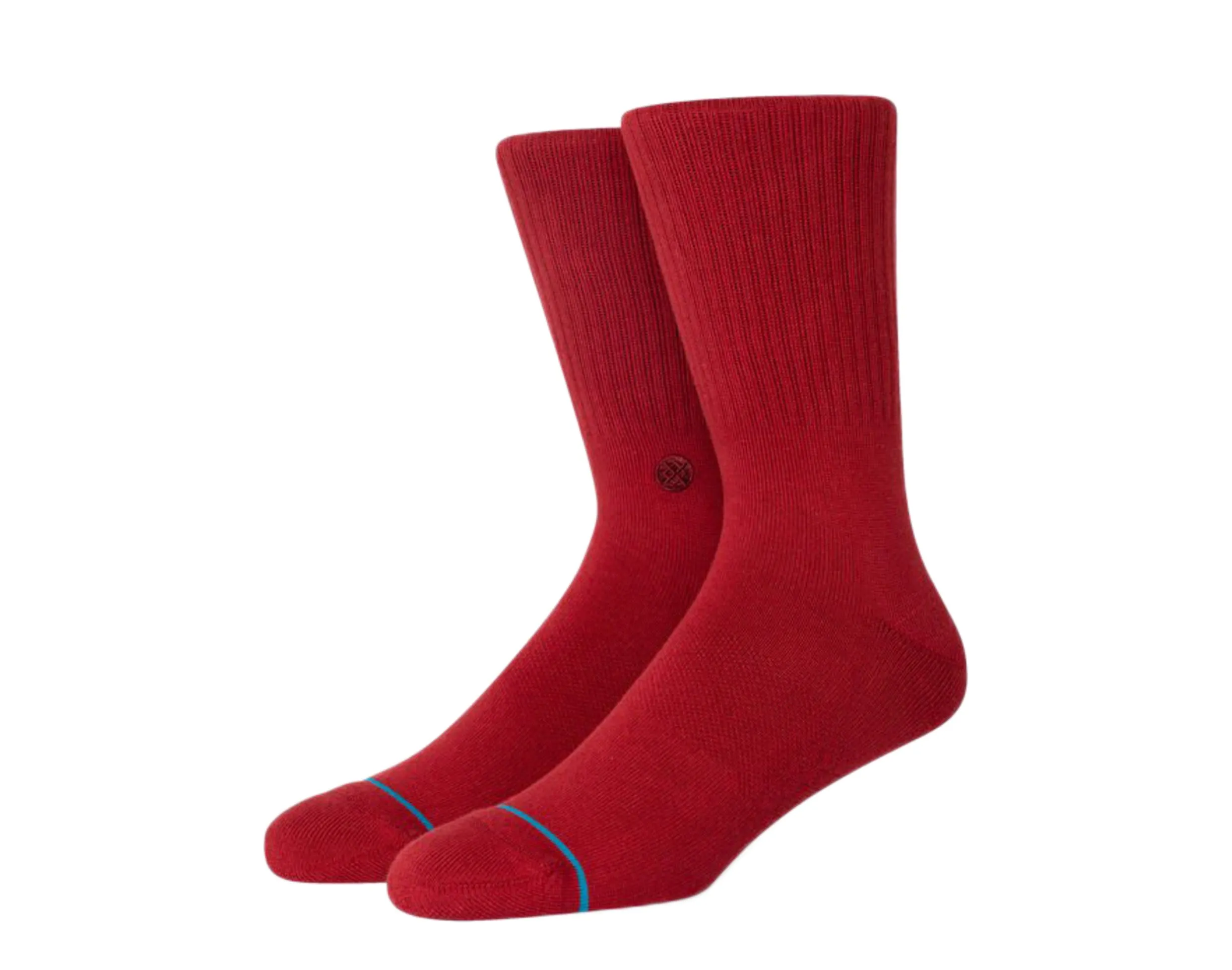 Stance Icon Classic Crew Crimson Red Socks M311D14ICO-CRI