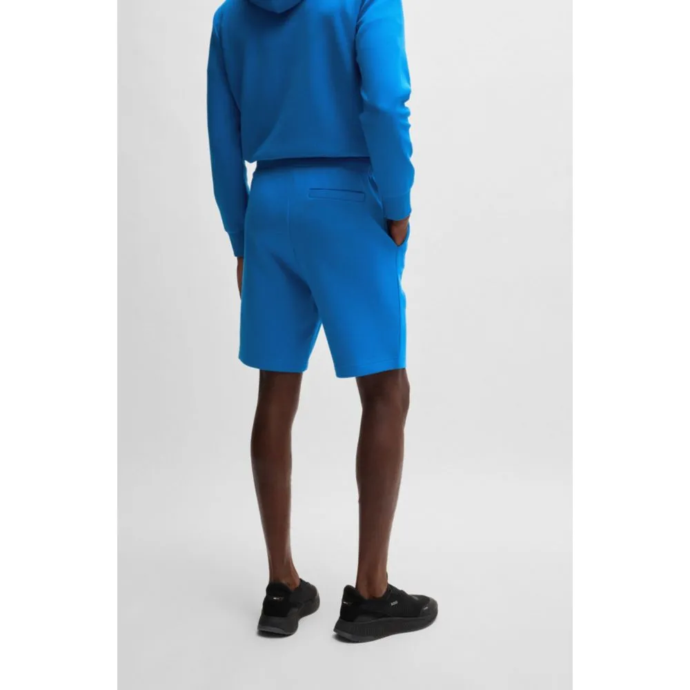 Stretch-cotton regular-fit shorts with sandwich logo