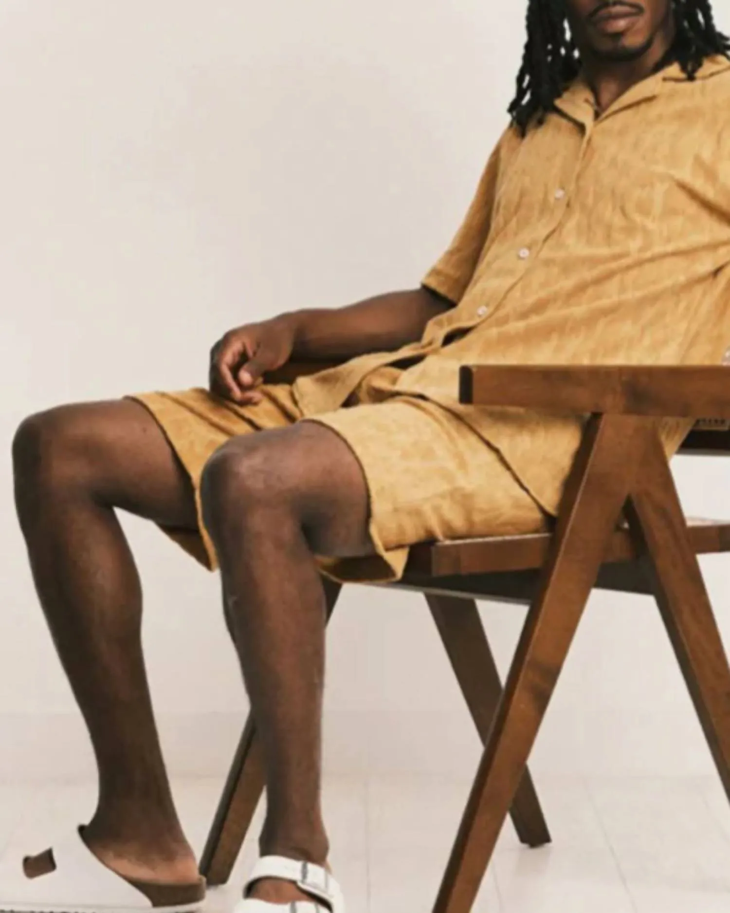 Sweat Short In Mustard