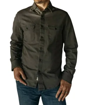 The Brace Stretch Oxford Shirt In Charcoal