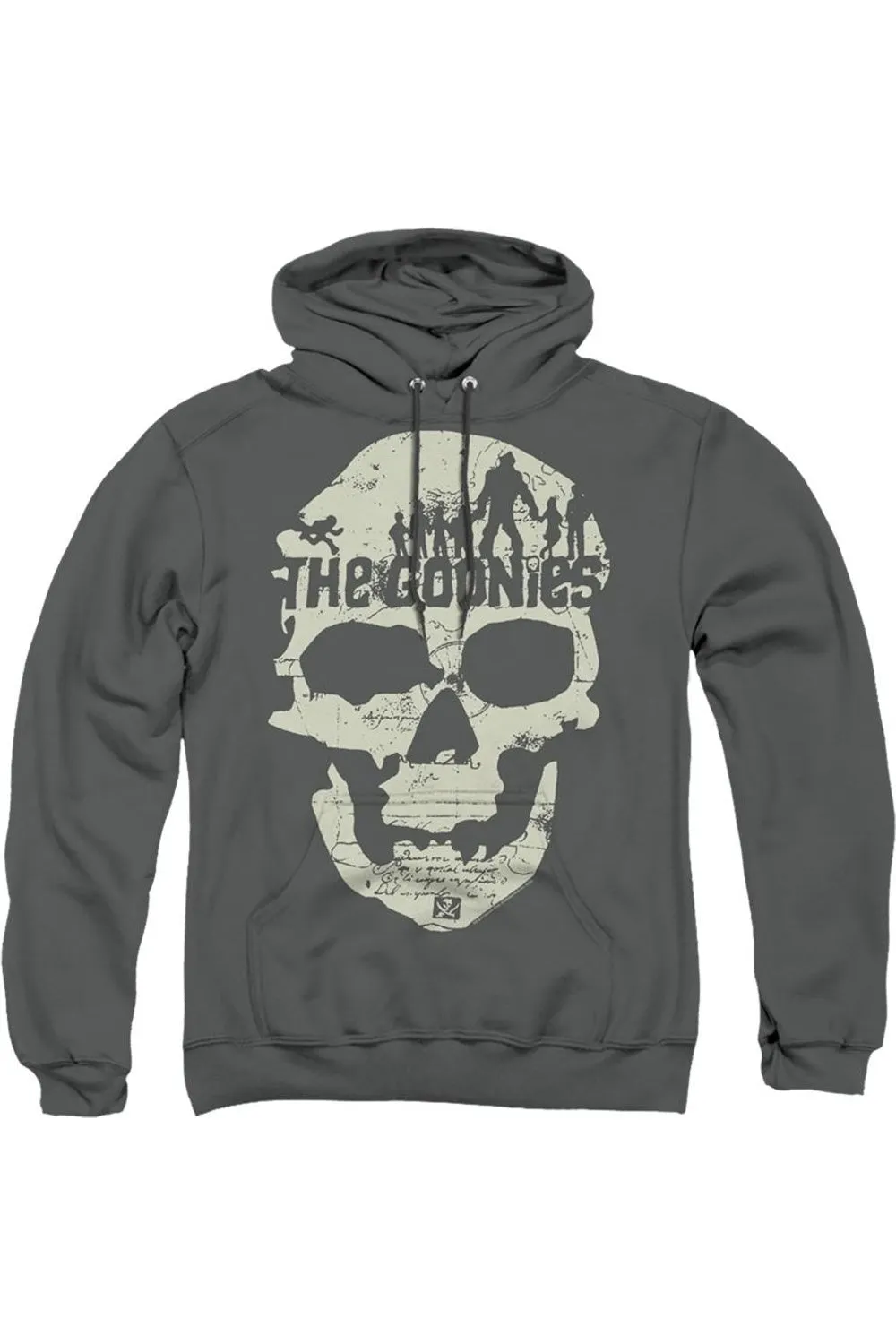 The Goonies Skull Map Adult Pull Over Hoodie / Hooded Sweatshirt