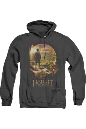 The Hobbit Hobbit In Door Adult Heather Hoodie / Hooded Sweatshirt
