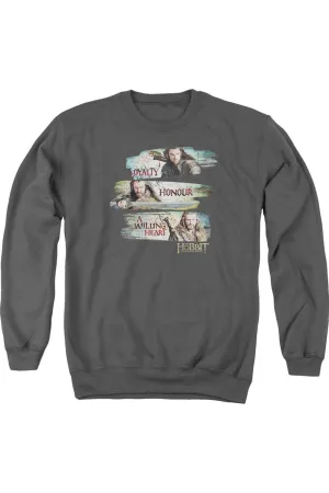 The Hobbit Loyalty And Honour Adult Crewneck Sweatshirt