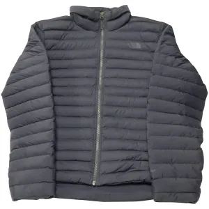 The North Face Stretch Goose-Down Quilted Water Repellant Jacket in Black Nylon